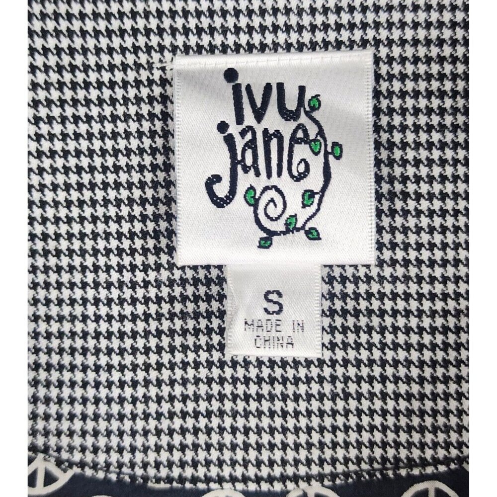 Ivy Jane Jacket Womens Small Multicolor Retro Button Front Belted Long Sleeve - Picture 4 of 12